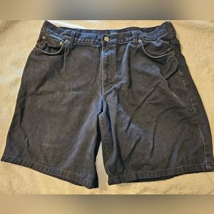 Mens Sz 38 BASIC EDITION Black Denim Shorts